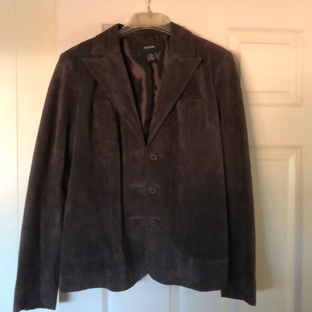 Suede LeatherJacket - Brown
